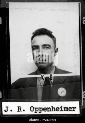 Photo for Robert Oppenheimer Los Alamos badge, 1940s - Oppenheimer was ...