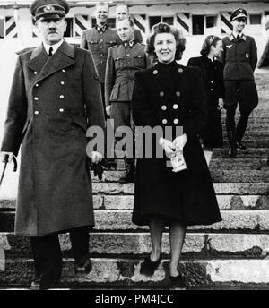 German dictator Adolf Hitler and his mistress Eva Braun, circa 1942   File Reference # 1003 663THA Stock Photo