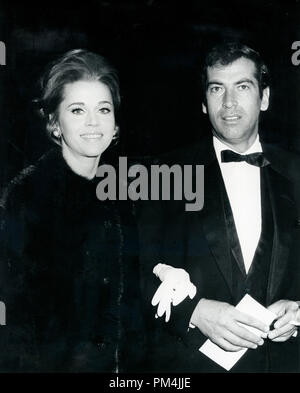 Jane Fonda with husband Roger Vadim, circa 1966.   File Reference # 1007 003 THA © JRC /The Hollywood Archive - All Rights Reserved. Stock Photo