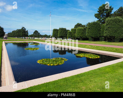 Normandy American Cemetery Coleville Sur Mer Stock Photo