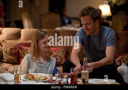 Elle Fanning (left) and Stephen Dorff (right) star in Sofia Coppola’s SOMEWHERE, a Focus Features release.  Photo Credit:  Merrick Morton 2010 Stock Photo