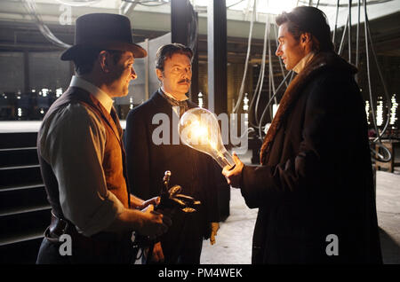 Studio Publicity Still from 'Prestige' Andy Serkis, David Bowie, Hugh Jackman © 2006 Warner Photo credit: Francois Duhamel   File Reference # 307372144THA  For Editorial Use Only -  All Rights Reserved Stock Photo