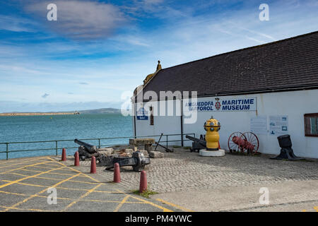 The Holyhead Maritime Museum is a former Lifeboat Station museum located in Holyhead, North Wales. Stock Photo