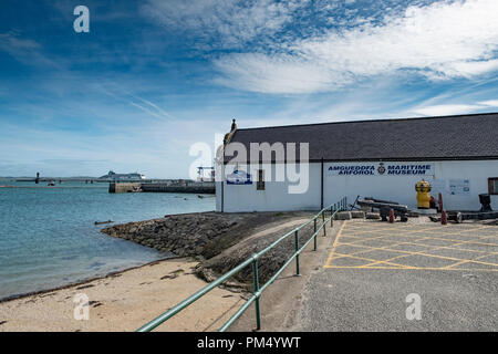 The Holyhead Maritime Museum is a former Lifeboat Station museum located in Holyhead, North Wales. Stock Photo