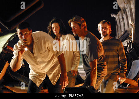 Studio Publicity Still from 'Lost' Matthew Fox, Evangeline Lilly, Josh Halloway, Dominic Monaghan 2004   File Reference # 307351642THA  For Editorial Use Only -  All Rights Reserved Stock Photo
