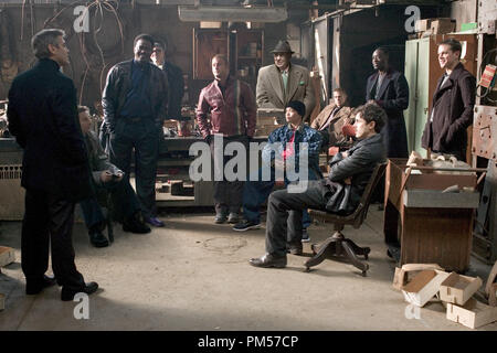 Studio Publicity Still from 'Ocean's Twelve' George Clooney, Eddie Jemison, Bernie Mac, Elliott Gould, Scott Caan, Carl Reiner, Shaobo Qin, Brad Pitt, Casey Affleck, Don Cheadle, Matt Damon Photo credit: Ralph Nelson Jr. © 2004 Warner  File Reference # 307351708THA  For Editorial Use Only -  All Rights Reserved Stock Photo