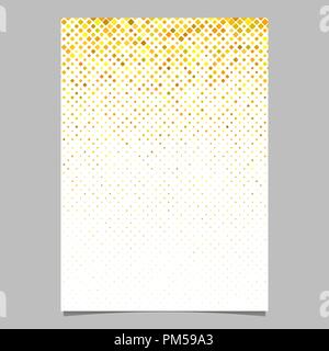 Geometrical pattern flyer template - mosaic tile document background Stock Vector