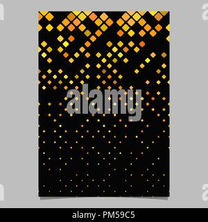 Geometrical diagonal square pattern background brochure template Stock Vector