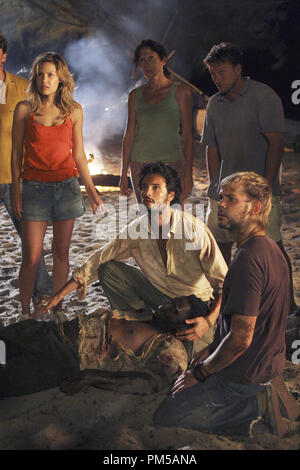 Studio Publicity Still from 'Lost' (Episode Name: Further Instructions) Kiele Sanchez, Adewale Akinnuoye-Agbaje, Rodrigo Santoro, Dominic Monaghan 2006 Photo credit: Mario Perez  File Reference # 307371966THA  For Editorial Use Only -  All Rights Reserved Stock Photo