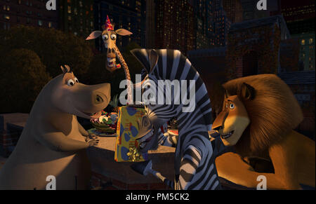 MARTY THE ZEBRA, GLORIA THE HIPPO, MELMAN, ALEX THE LION, MADAGASCAR ...