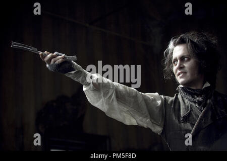 Studio Publicity Still from 'Sweeney Todd: The Demon Barber of Fleet Street' Johnny Depp © 2007 Warner  Photo credit: Leah Gallo   File Reference # 307381457THA  For Editorial Use Only -  All Rights Reserved