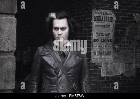 Studio Publicity Still from 'Sweeney Todd: The Demon Barber of Fleet Street' Johnny Depp © 2007 Warner  Photo credit: Peter Mountain   File Reference # 307381461THA  For Editorial Use Only -  All Rights Reserved