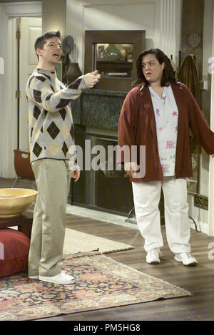 Film Still / Publicity Still from 'Will and Grace' Episode: 'Dyeing is Easy, Comedy is Hard' Sean Hayes, Rosie O'Donnell January 31, 2002 File Reference # 30754173THA  For Editorial Use Only -  All Rights Reserved Stock Photo