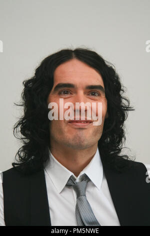 Russell Brand 'Arthur' Portrait Session, March 25, 2011.  Reproduction by American tabloids is absolutely forbidden. File Reference # 30912 075JRC  For Editorial Use Only -  All Rights Reserved Stock Photo