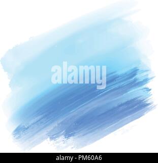 light blue and blue watercolor background. Colorful vector background for print decoration. CMYK color space. Stock Vector