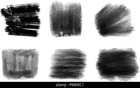 hand-drawn black pencils strokes. Vector background for print decoration. CMYK color space. Stock Vector