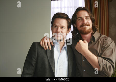 Mark Wahlberg and Christian Bale 'The Fighter' Portrait Session, November 20, 2010.  Reproduction by American tabloids is absolutely forbidden. File Reference # 30787 082JRC  For Editorial Use Only -  All Rights Reserved Stock Photo