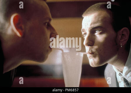 Film Still from 'Trainspotting' Ewen Bremner, Ewan McGregor 1996 © 1996 Miramax Photo Credit: Liam Longman  File Reference # 31042066THA  For Editorial Use Only - All Rights Reserved Stock Photo