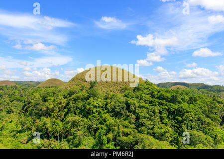 Chocolate Hills in Bohol, Philippines Stock Photo