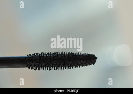 professionall tool black lash mascara brush closeup Stock Photo