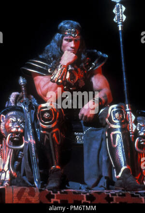 Film Still from 'Conan the Barbarian'  Arnold Schwarzenegger © 1981 Universal Pictures Stock Photo