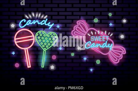 sweet candy card Stock Vector