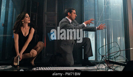 Film Still from 'Get Smart' Anne Hathaway, Steve Carell © 2008 Warner Brothers   File Reference # 307551203THA  For Editorial Use Only -  All Rights Reserved Stock Photo