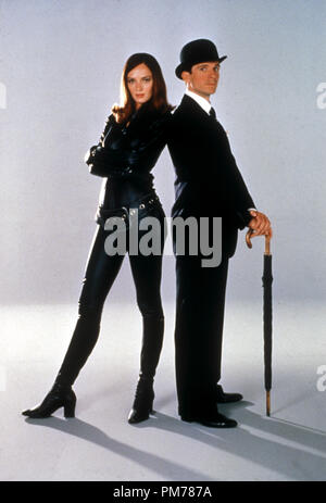 Film Still from 'The Avengers' Uma Thurman, Ralph Fiennes © 1998 Warner Brothers  File Reference # 30996168THA  For Editorial Use Only -  All Rights Reserved Stock Photo