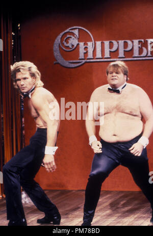 Film Still from 'Saturday Night Live' Patrick Swayze, Chris Farley © 1998 NBC  Photo Credit: Al Levine  File Reference # 30996255THA  For Editorial Use Only -  All Rights Reserved