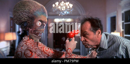 Film Still from 'Mars Attacks!' Lisa Marie, Jack Nicholson © 1996 Warner Brothers   File Reference # 31042411THA  For Editorial Use Only - All Rights Reserved Stock Photo