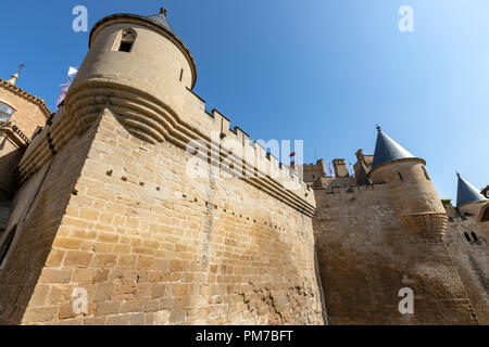 Palacio Real, Palace of the Kings of Navarre of Olite, Olite, Navarra, Spain Stock Photo