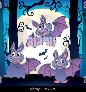 Bats theme image 6 - eps10 vector illustration. Stock Vector