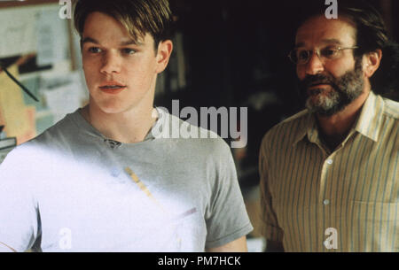 Film Still from 'Good Will Hunting' Matt Damon and Robin Williams © 1997 Miramax  File Reference # 31013310THA  For Editorial Use Only - All Rights Reserved Stock Photo