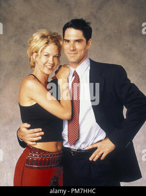 Film Still from 'Dharma & Greg' Jenna Elfman, Thomas Gibson 1997    File Reference # 31013369THA  For Editorial Use Only - All Rights Reserved Stock Photo