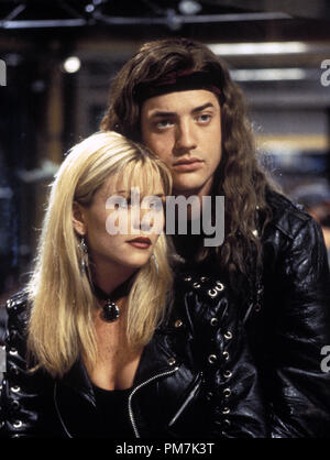 Film Still from 'Airheads' Amy Locane, Brendan Fraser © 1994 20th Century Fox Photo Credit: Merie W. Wallace    File Reference # 31129459THA  For Editorial Use Only - All Rights Reserved Stock Photo
