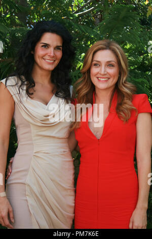 Angie Harmon, Sasha Alexander  'Rizzoli and Isles' Portrait Session, August 29, 2011. Reproduction by American tabloids is absolutely forbidden. File Reference # 31132 014JRC  For Editorial Use Only -  All Rights Reserved Stock Photo