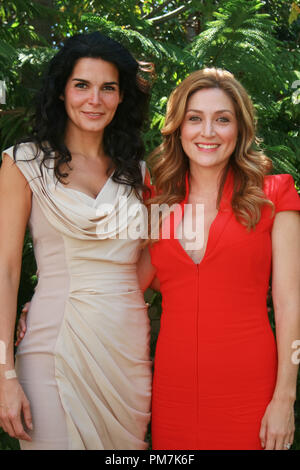 Angie Harmon, Sasha Alexander  'Rizzoli and Isles' Portrait Session, August 29, 2011. Reproduction by American tabloids is absolutely forbidden. File Reference # 31132 015JRC  For Editorial Use Only -  All Rights Reserved Stock Photo