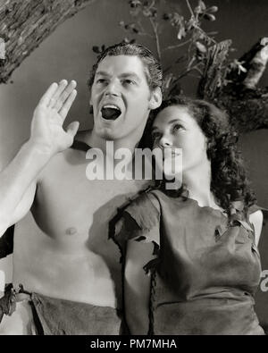 Johnny Weissmuller and Maureen O'Sullivan 'Tarzan Escapes' 1936 MGM File Reference # 31202 333THA Stock Photo