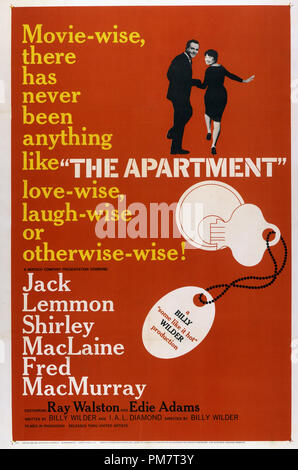 Movie Artwork from 'The Apartment' - Poster  1960 United Artists    File Reference # 31386 540THA Stock Photo