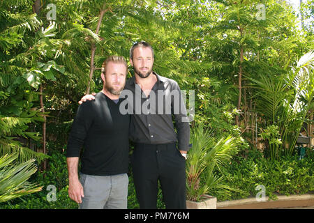 Alex O'Loughlin and Scott Caan 'Hawaii Five-0' Portrait Session, June 6, 2012.  Reproduction by American tabloids is absolutely forbidden. File Reference # 31547 019JRC  For Editorial Use Only -  All Rights Reserved Stock Photo