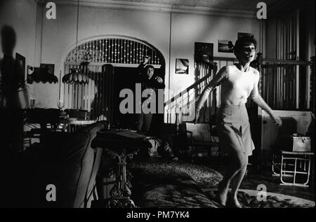 (Archival Classic Cinema - Audrey Hepburn Retrospective) Audrey Hepburn and Alan Arkin, 'Wait Until Dark' 1967 Warner File Reference # 31569 060THA Stock Photo