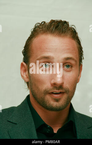 Matthias Schoenaerts 'Rust & Bone' Portrait Session, September 7, 2012.  Reproduction by American tabloids is absolutely forbidden. File Reference # 31674 023JRC  For Editorial Use Only -  All Rights Reserved Stock Photo