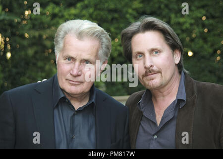 Martin Sheen and Emilio Estevez 'The Way' Portrait Session, November 8, 2011.  Reproduction by American tabloids is absolutely forbidden. File Reference # 31273 013JRC  For Editorial Use Only -  All Rights Reserved