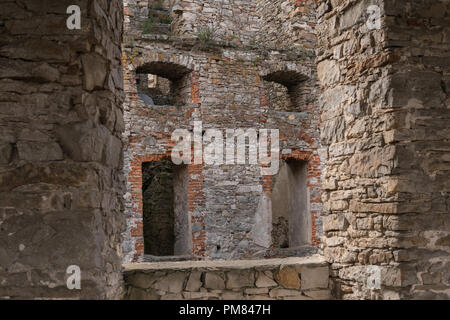 august 2018, ujazd village, poland: ruins of old polish castle called krzyztopor Stock Photo