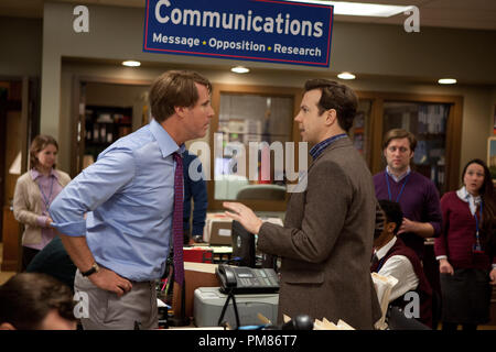 (L-r) WILL FERRELL as Cam Brady and JASON SUDEIKIS as Mitch in Warner Bros. Pictures comedy THE CAMPAIGN, a Warner Bros. Pictures release. Stock Photo