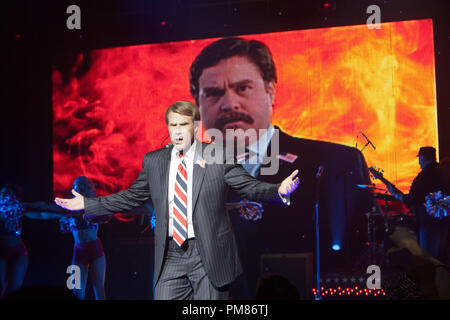 (L-r) WILL FERRELL as Cam Brady and ZACH GALIFIANAKIS as Marty Huggins in Warner Bros. Pictures comedy THE CAMPAIGN, a Warner Bros. Pictures release. Stock Photo
