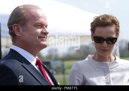 Still of Kelsey Grammer and Connie Nielsen in 'Boss' Season 2 Stock Photo