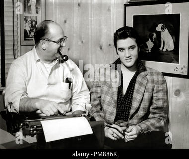 (Archival Classic Cinema - Elvis Presley Retrospective) Elvis Presley and Colonel Tom Parker, circa 1955. File Reference # 31616 024THA