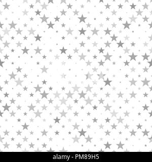 Abstract grey star pattern - vector background graphic Stock Vector