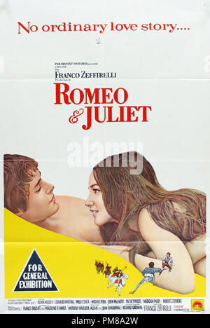 Studio Publicity Still: Leonard Whiting and Olivia Hussey in 'Romeo & Juliet' 1968 Paramount Poster   File Reference # 31780 432 Stock Photo